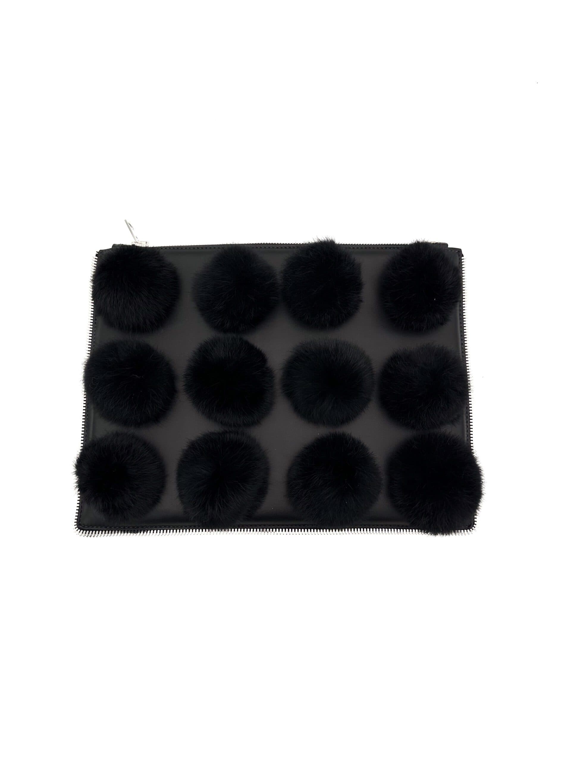 Alexander Wang Black Puff Clutch