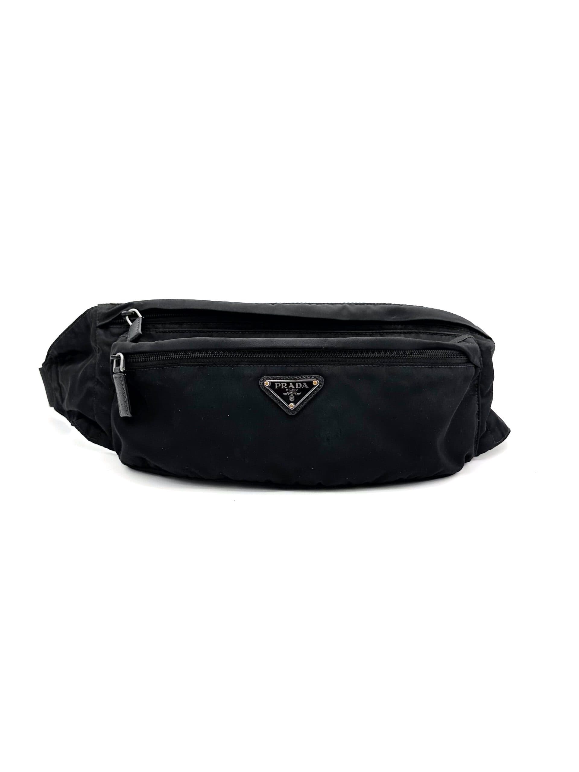 Prada Black Nylon Belt Bag